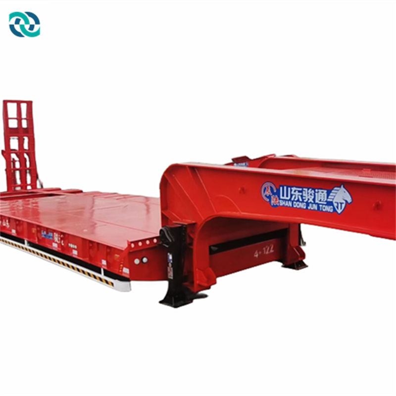 3 Lane 6 Axle 60T Hydraulic Crawler Low Bed Trailer