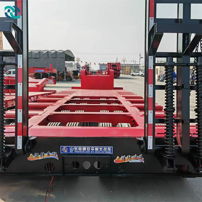 Trailer bán mô-đun phẳng phẳng 4 làn 8 trục 120T