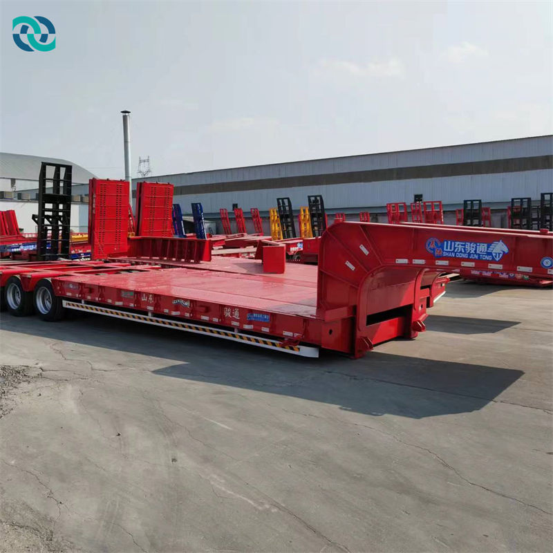 4 Lane 8 Axle 120T Low Flatbed Modular Semi Trailer