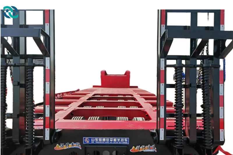 Semirremolque modular de plataforma baja de 4 carriles, 8 ejes 120T