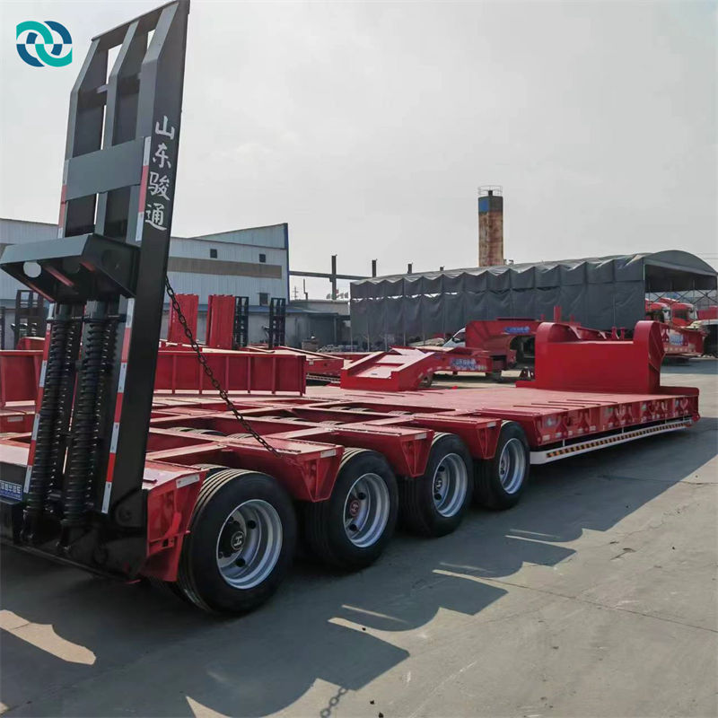 Trailer Semi Modular Flatbed Rendah 4 Jalur 8 Gandar 120T