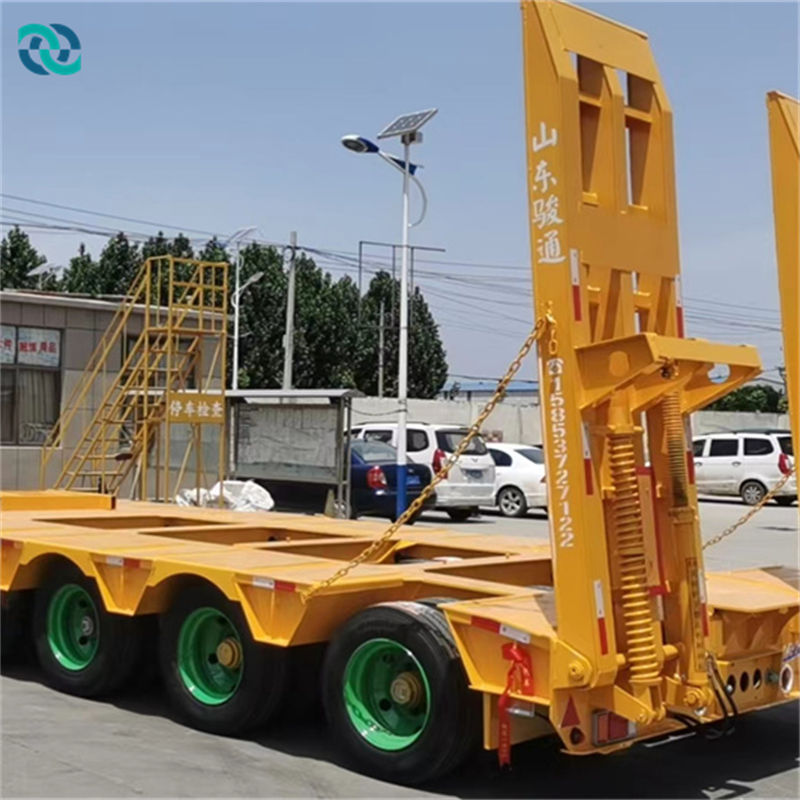 4 Lines 8 Axles 80T Low Plate Axle Line Semi Trailer