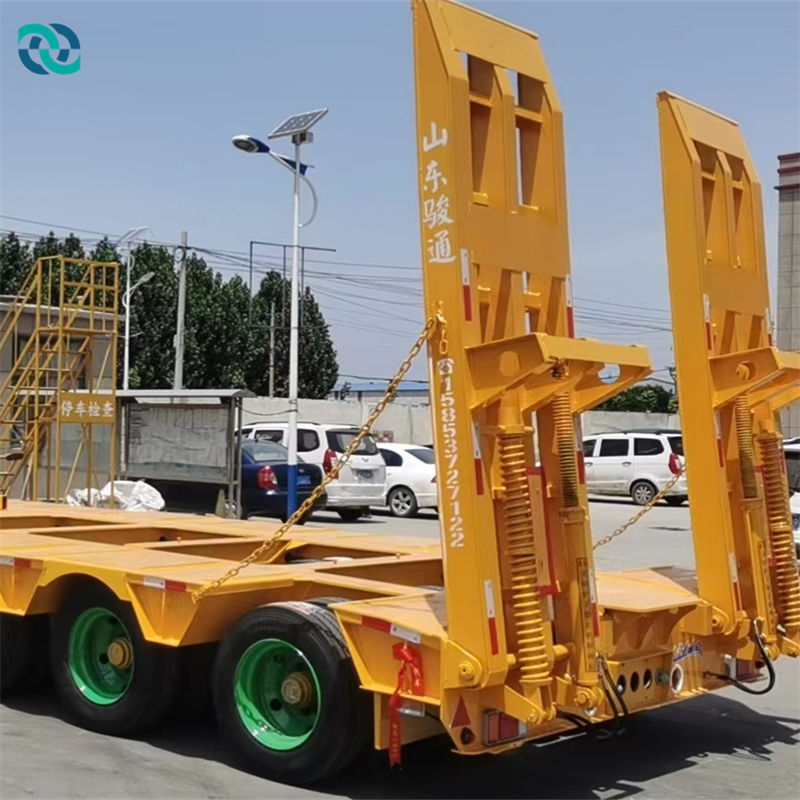 4 Lines 8 Axles 80T Low Plate Axle Line Semi Trailer