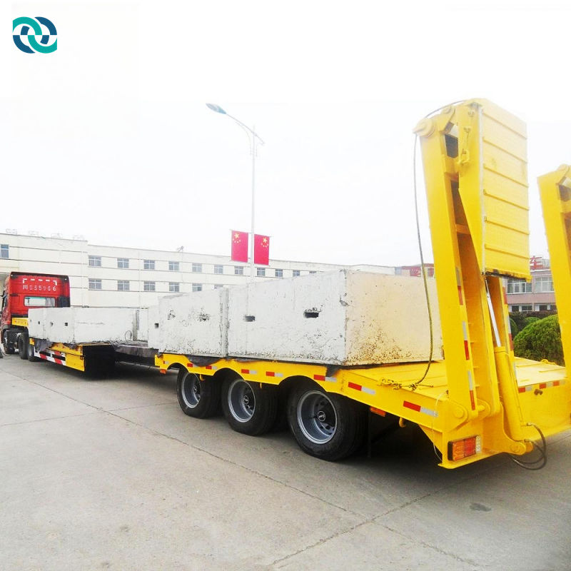 Multi Axle 80T 8000mm Retractable Low Profile Semi Trailer