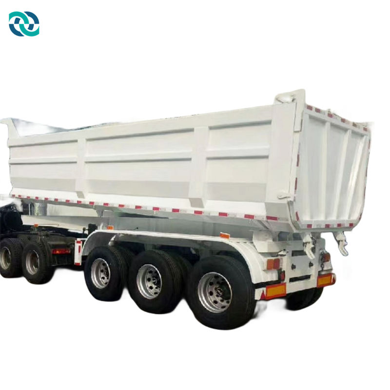 3 Axles Hydraulic Cylinder Dump Semi Trailer