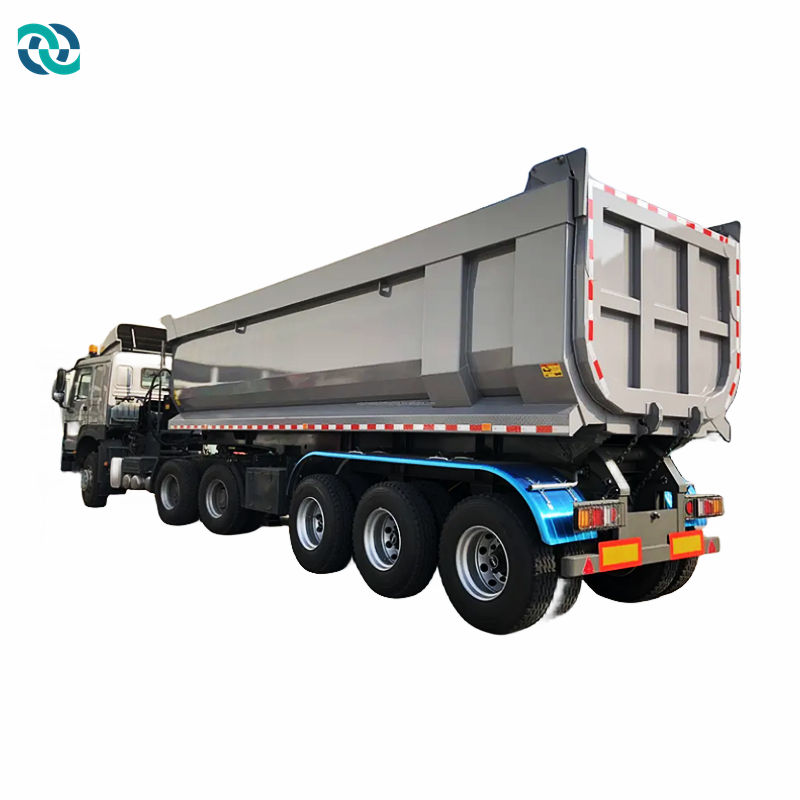 3 Axles Hydraulic Cylinder Dump Semi Trailer