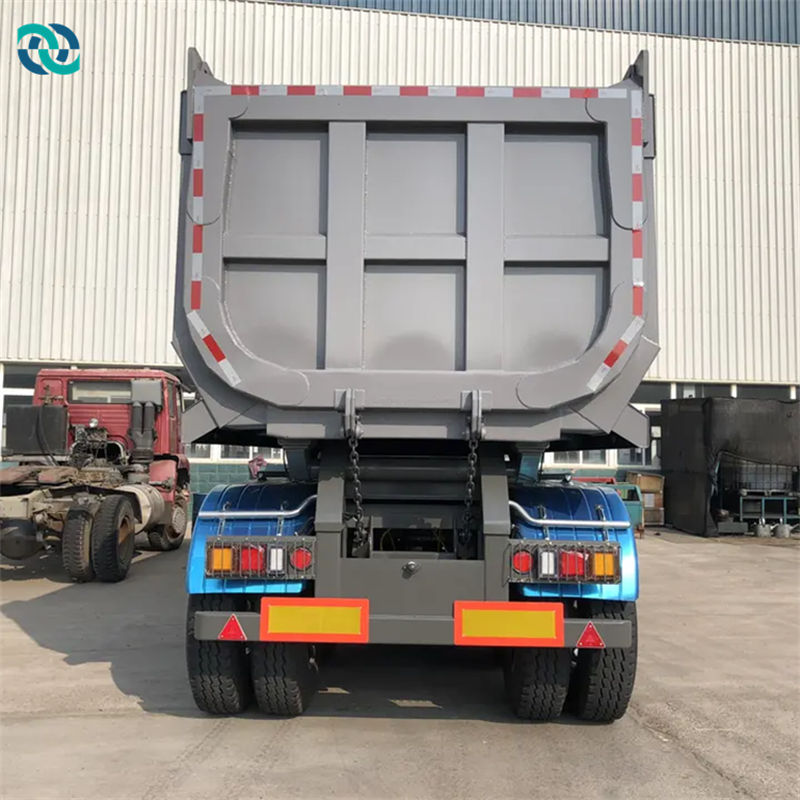 3 Axles Hydraulic Cylinder Dump Semi Trailer