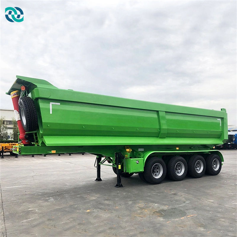 4 Axle 80T Hydraulic Self Dumping Semi Trailer