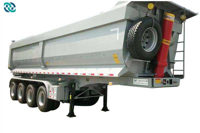 4 Axle 80T Hydraulic Self Dumping Semi Trailer