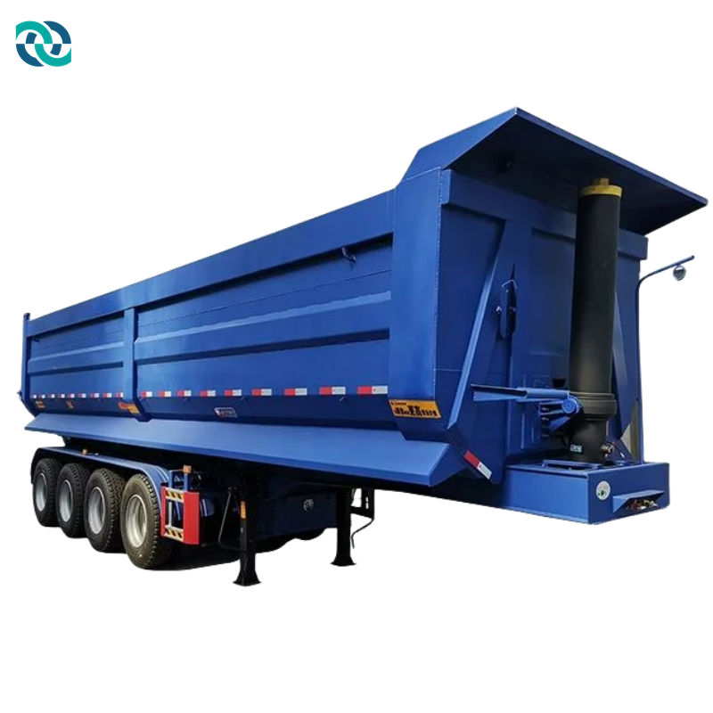 Trailer bán tự đổ thủy lực 4 trục 80T