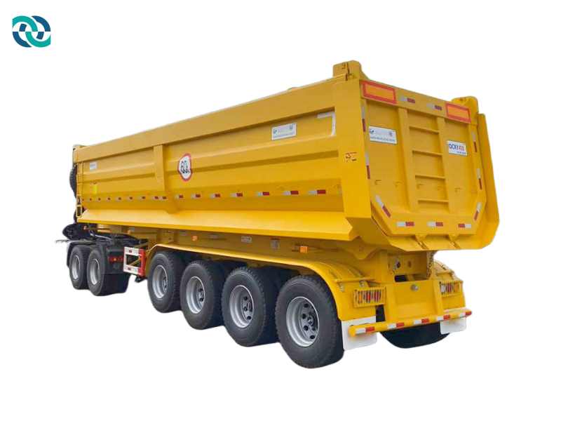 4 Axle 10 M Outlet Rear Dump Semi Trailer