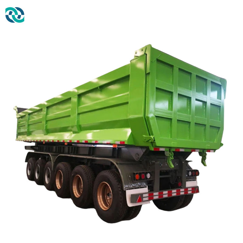 6 Axle 100T Hydraulic Dump Semi Trailer