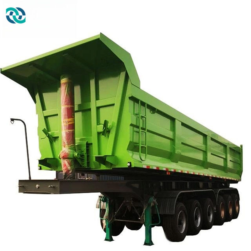 6 Axle 100T Hydraulic Dump Semi Trailer