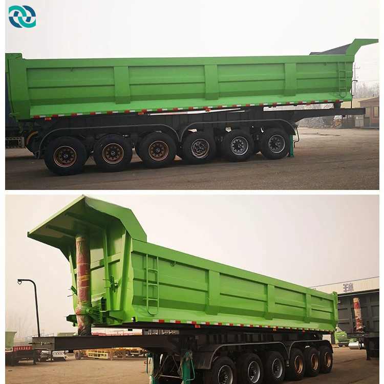 6 Axle 100T Hydraulic Dump Semi Trailer