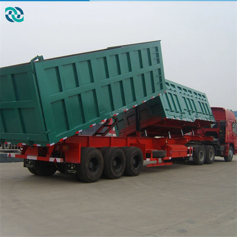 3 Axle 60T Side Dump Semi Trailer