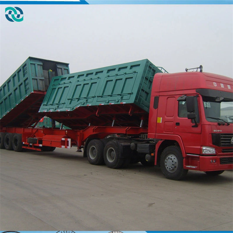 3 Axle 60T Side Dump Semi Trailer