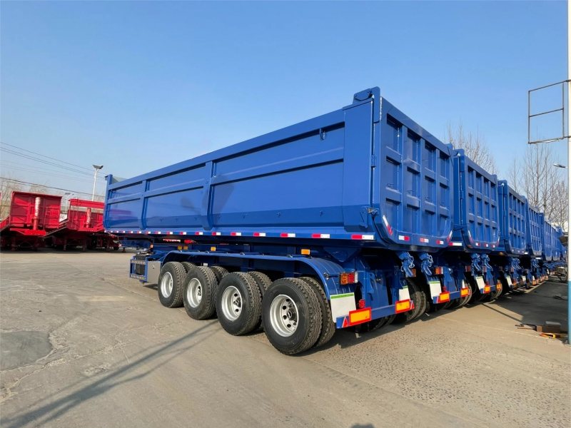 Mining heavy U-type dump semi-trailer set off for Cameroon, Africa Mining heavy U-type dump semi-trailer set off for Cameroon, Africa