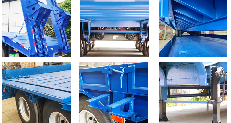 Extendable low bed trailer