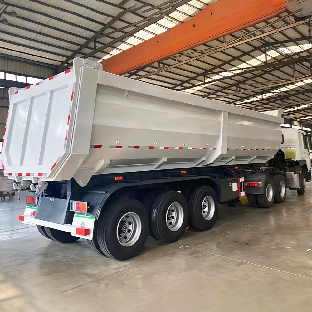 Rear dump semi trailer