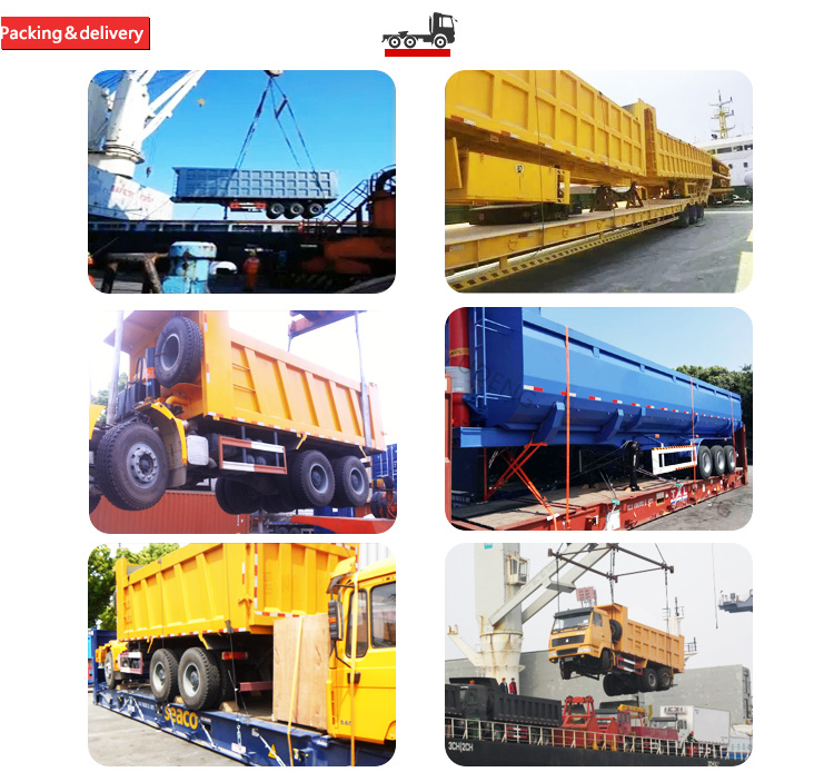 6-axle dump semi trailer