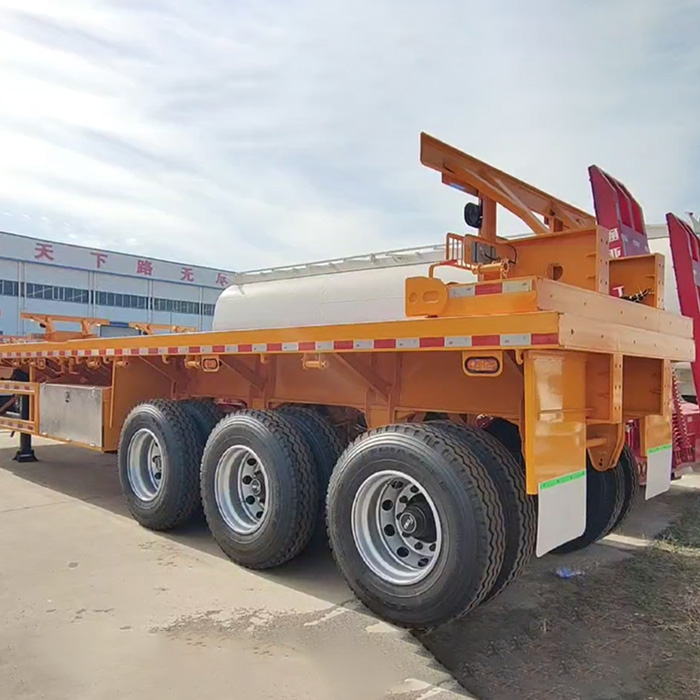 3 axle frame trailer truck