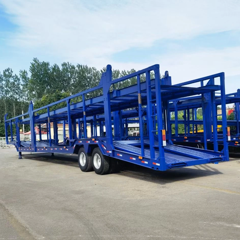 Semi car carrier trailer