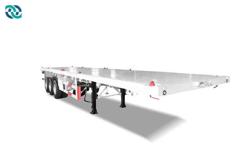 3 Axles 45TF Small Gooseneck Skeleton Semi Trailer