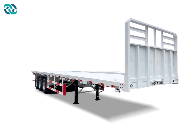 3 Axle 40FT Flatbed Cargo Semi Trailer