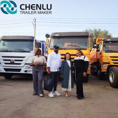 Togo customer pays cash for HOWO used vehicles, CHENLU VEHICLE adds another trustful cooperation