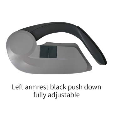 Black push down seat armrest 7202-00872 YTF032