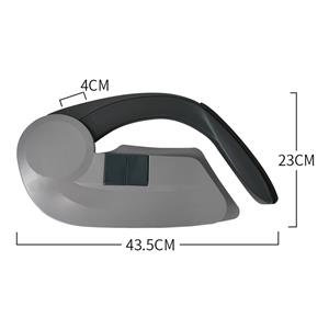 Black push down seat armrest 7202-00872 YTF032