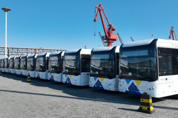 250 Yutong pure electric buses were exported to Greece and the first batch has been put into operation!