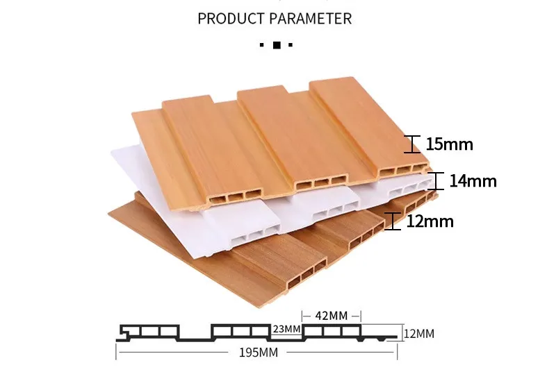 wooden grain wpc wall panels