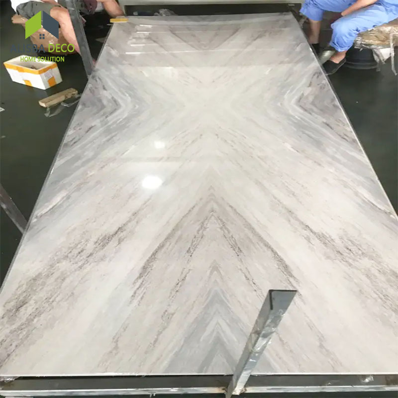 Marble Texture High Gloss UV Coated Board