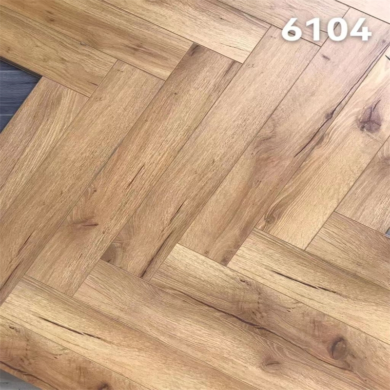 8mm 12mm EIR Surface HDF High Glossy Waterproof Herringbone Laminate Flooring