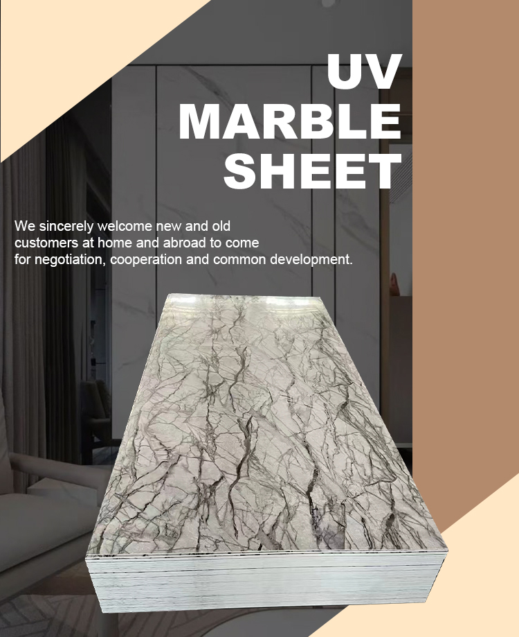 pvc uv marble sheet board