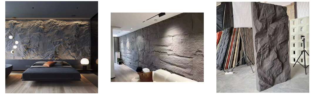 PU mushroom foam stone wall panel