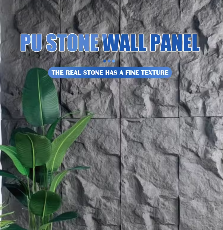 faux pu rock stone wall panel