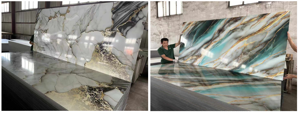 PVC marble slabs