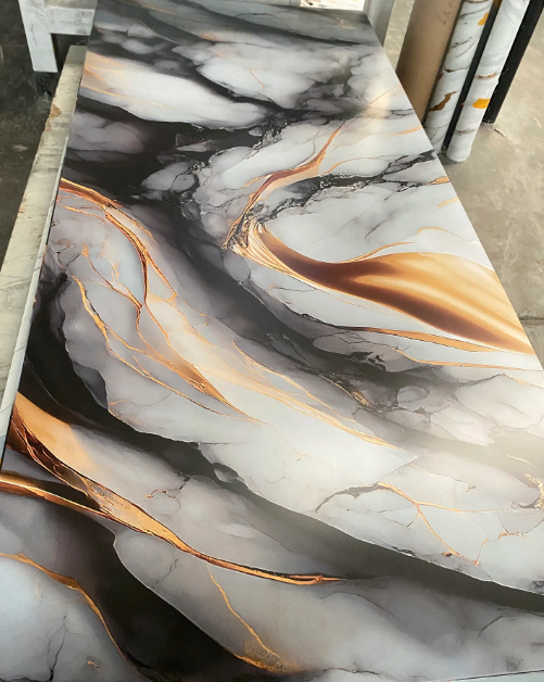 What are the unique features of PVC Marble Sheet in design