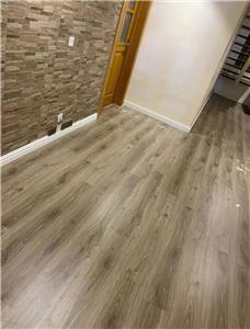 The customer is very satisfied with our laminate flooring