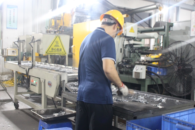 Friends and also customers——Spark plug shell die casting