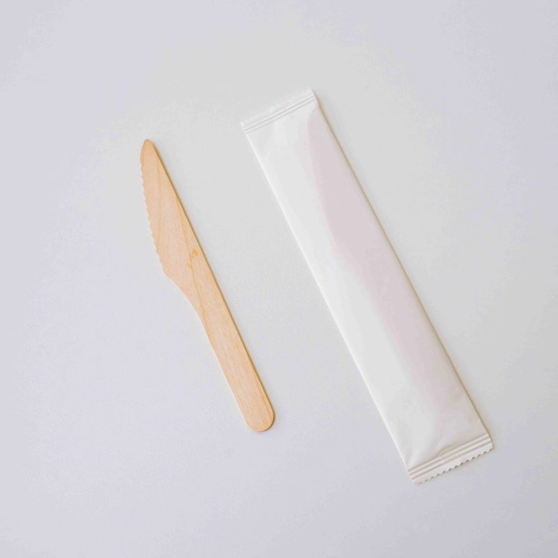 Individually Packaged Disposable Wooden Knives