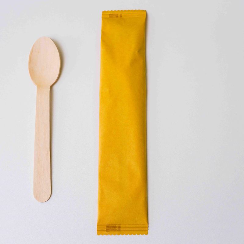Individually Packaged Disposable Wooden Spoons