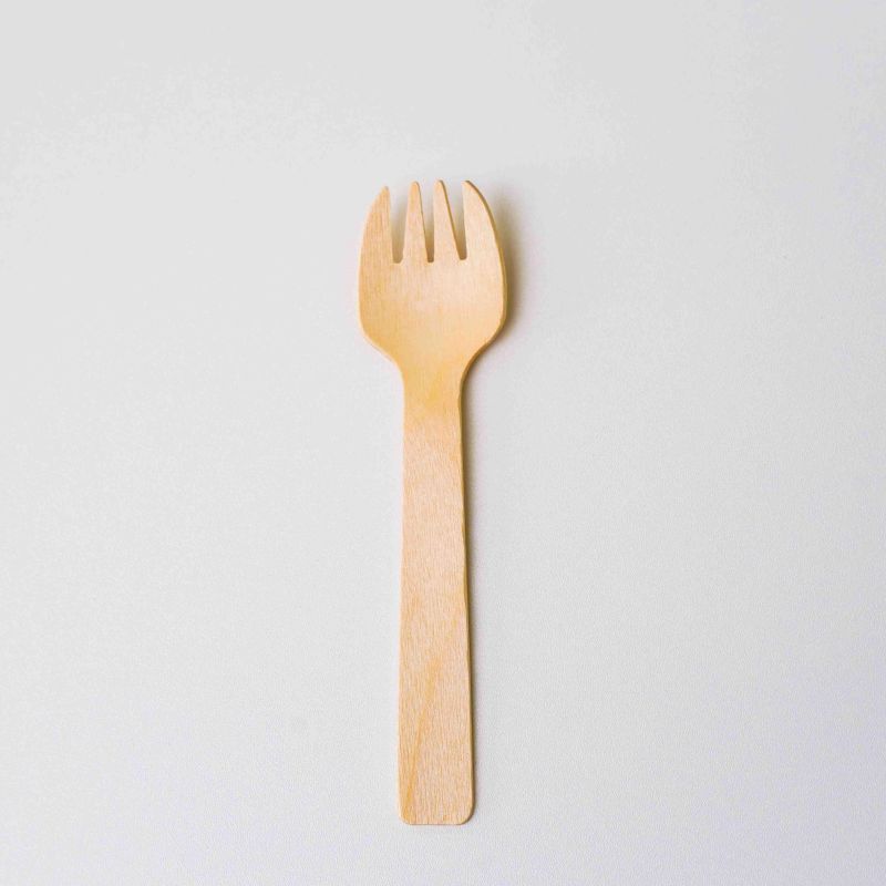 Disposable Wooden Fork And Spoon Set