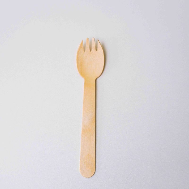 Biodegradable Birch Fork And Spoon Set