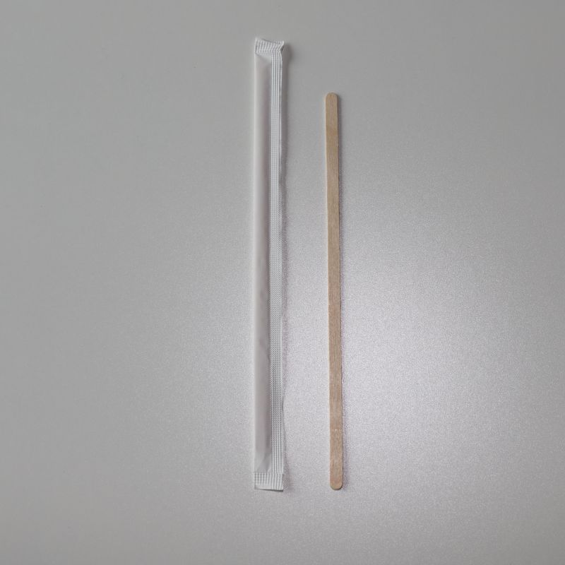 Eco-friendly Paper Wrapped Wooden Coffee /drink Stirrer