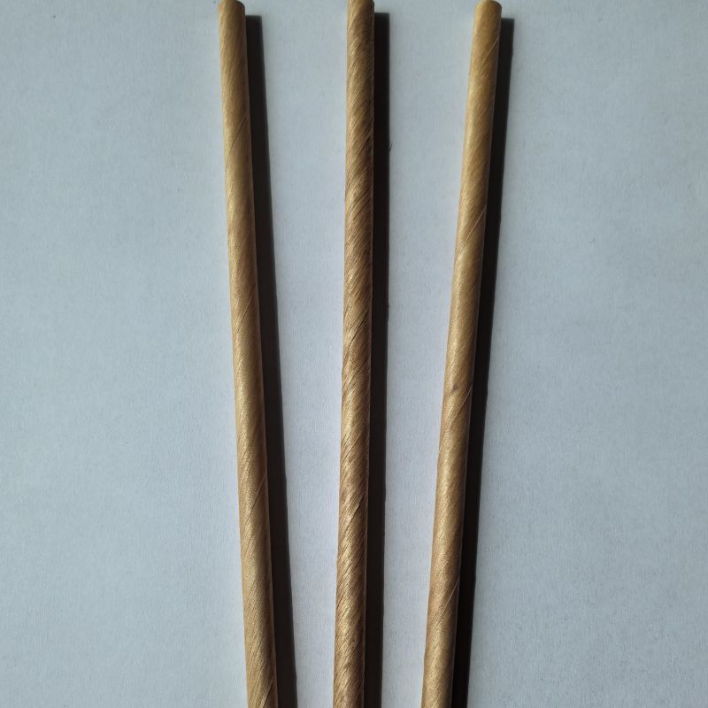 Biodegradable Disposable Wood Drinking Straw In Bulk Pack
