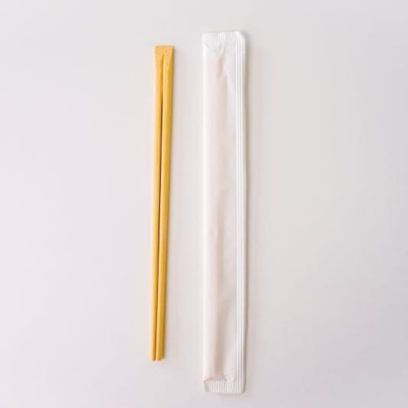 Disposable biodegradable wooden chopsticks in bags