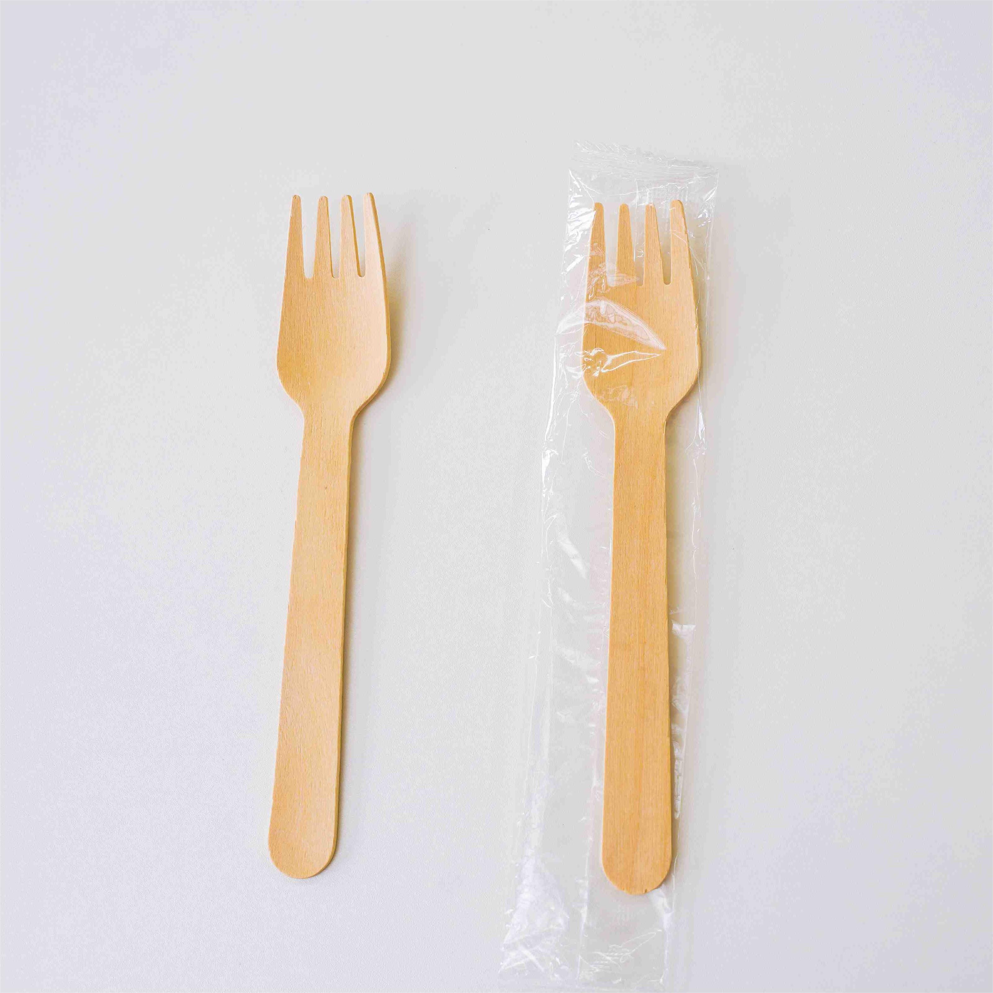 Natural Environmentally Friendly Birch Table Fork